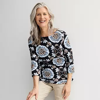 Women's Croft & Barrow® Boatneck Top