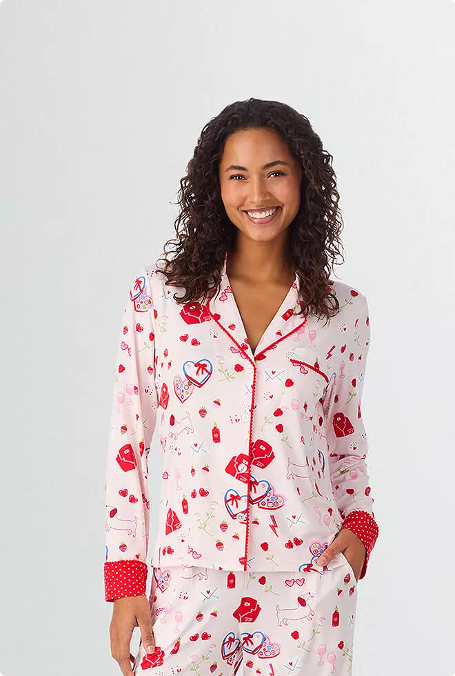 Woman in pajamas